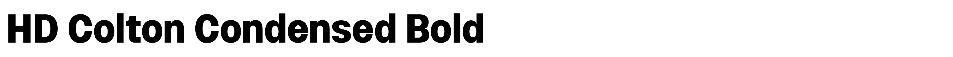 HD Colton Condensed Bold